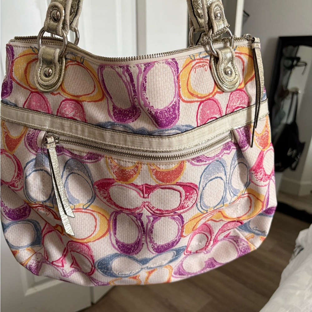 Coach Multicolor Signature Shoulder Bag - Picture 6 of 7